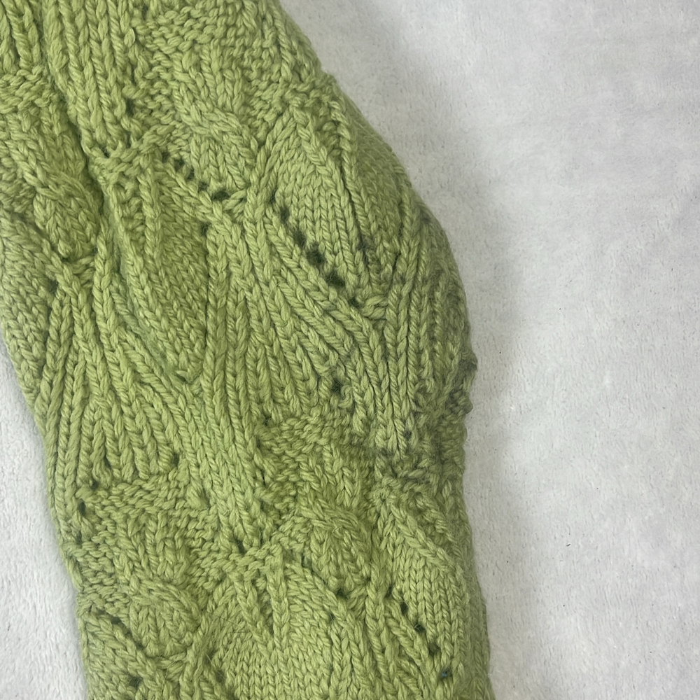 Aran Crafts Women's Sweater Green Size XXL Merino Wool V-Neck Made in Ireland - Picture 5 of 6